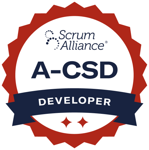 Jensen und Komplizen sind zertifiziert als 'Advanced Certified Scrum Developer℠ (A-CSD)' durch die Scrum Alliance®.