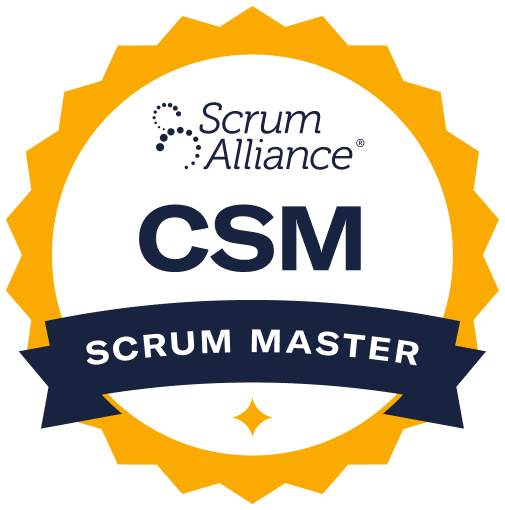 Jensen und Komplizen sind zertifiziert als 'Certified ScrumMaster® (CSM)' durch die Scrum Alliance®.