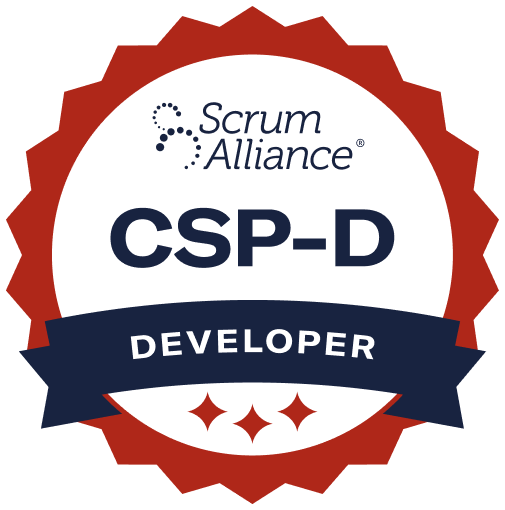 Jensen und Komplizen sind zertifiziert als 'Certified Scrum Professional ® Developer (CSP-D)' durch die Scrum Alliance®.